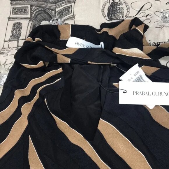 Prabal Gurung Animal Print Tie Neck Blouse - Picture 7 of 11